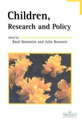 Cover for B Bernstein · Children, Research And Policy (Paperback Bog) (1996)