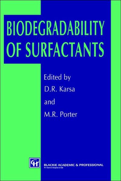 Cover for Karsa · Biodegradability of Surfactants (Hardcover Book) (1994)