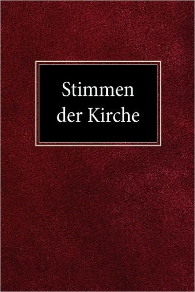 Cover for Martin H Bertram · Stimmen Der Kirche (Paperback Bog) (1961)