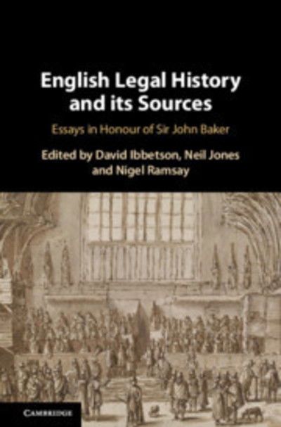 Cover for David Ibbetson · English Legal History and its Sources: Essays in Honour of Sir John Baker (Hardcover Book) (2019)