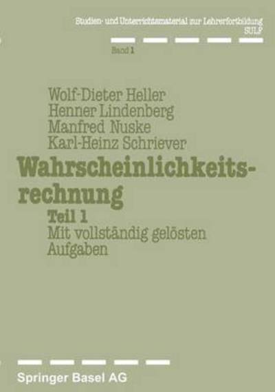 Cover for Heller · Wahrscheinlichkeitsrechnung Teil 1: Mit Vollstandig Geloesten Aufgaben (Paperback Bog) [1979 edition] (1979)