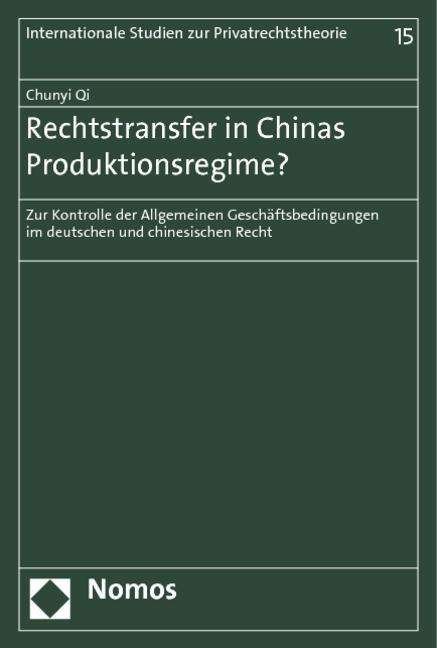 Cover for Qi · Rechtstransfer in Chinas Produktions (Bok) (2013)