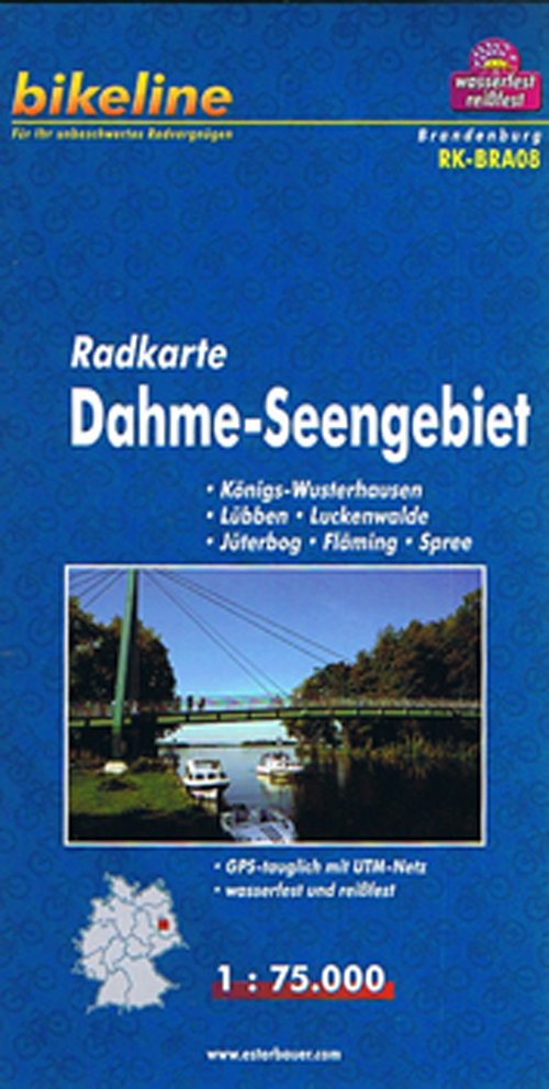 Dahme-Seengebiet Radkarte - Esterbauer - Livres - Esterbauer Verlag - 9783850003063 - 15 juillet 2011