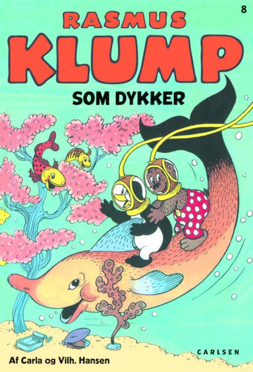 Rasmus Klump-hæfterne: Rasmus Klump som dykker - kolli m/4 stk. - Carla og Vilh. Hansen - Livros - Carlsen - 9788740501063 - 16 de junho de 2014