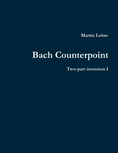 Cover for Martin Lohse · Bach Counterpoint (Pocketbok) (2019)