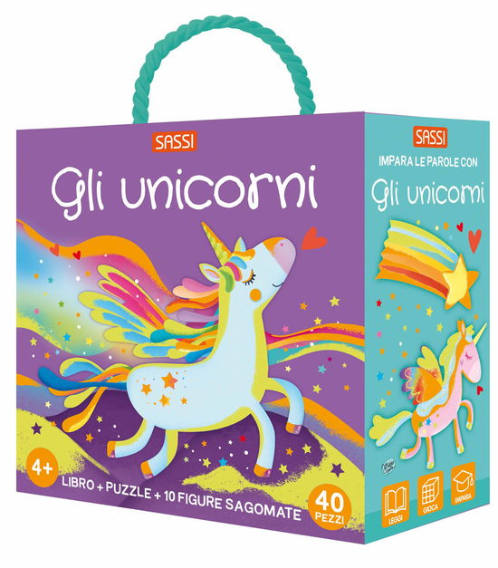 Cover for Matteo Gaule · Gli Unicorni. Q-Box. Con 10 Figure Sagomate. Con Puzzle (Bog)