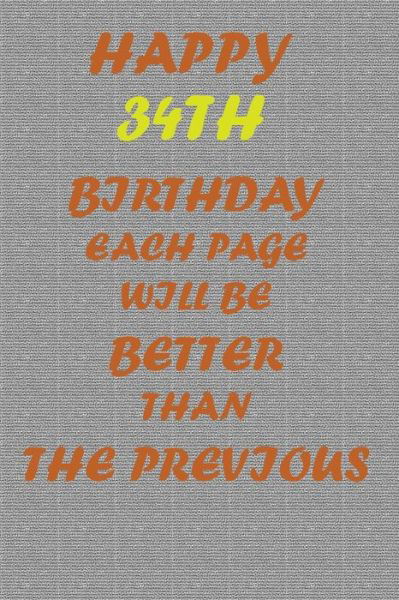 Cover for Awesome Printer · Happy 34th Birthday (Paperback Book) (2020)