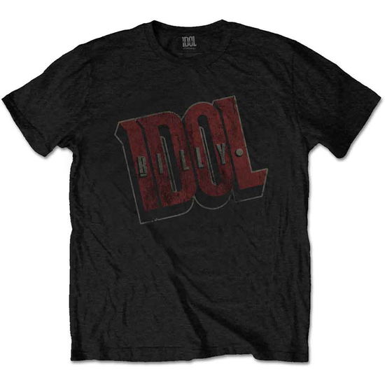 Billy Idol Unisex T-Shirt: Vintage Logo - Billy Idol - Gadżety -  - 9950670036063 - 