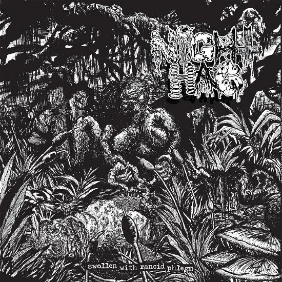 Cover for Cryptic Brood &amp; Night Hag · Swollen With Rancid Phlegm (LP) (2021)