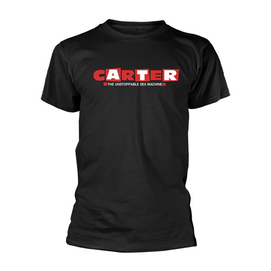 Cover for Carter the Unstoppable Sex Machine · Carter Usm Logo (Black) (Klær) [size S] [Black edition] (2021)