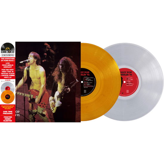 RSD 2022 - Live in Berlin 1991 (Amber and Clear 2lp) - Iggy Pop - Musiikki - ROCK/POP - 3700477835064 - lauantai 23. huhtikuuta 2022