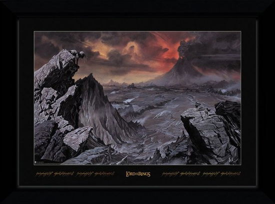 Lord Of The Rings: Mount Doom (30Mm Black) (Stampa In Cornice 50x70 Cm) - Lord Of The Rings - Merchandise -  - 5028486395064 - 