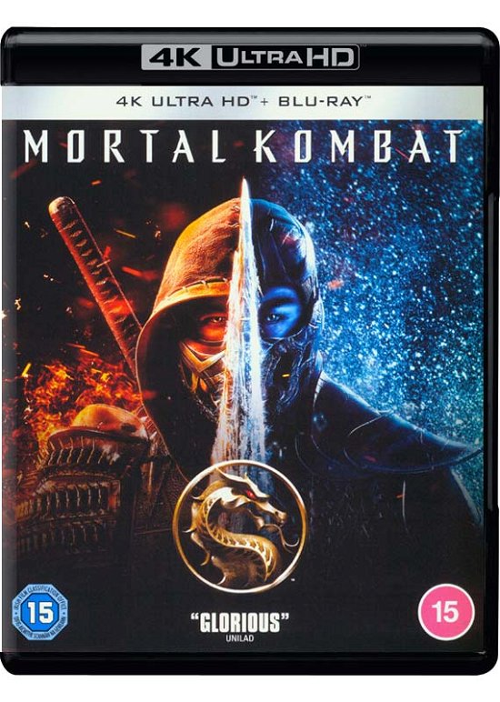 Cover for Mortal Kombat (4k Blu-ray) · Mortal Kombat (4K Ultra HD) (2021)