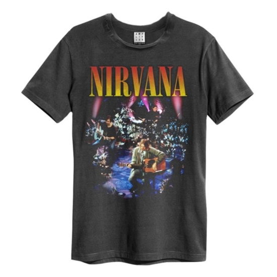 Nirvana Live In New York Amplified Vintage Charcoal X Large T Shirt - Nirvana - Merchandise - AMPLIFIED - 5054488394064 - 5. Mai 2022