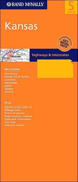 Cover for Rand McNally · Kansas: Highways &amp; Interstates (Gebundenes Buch) (2005)