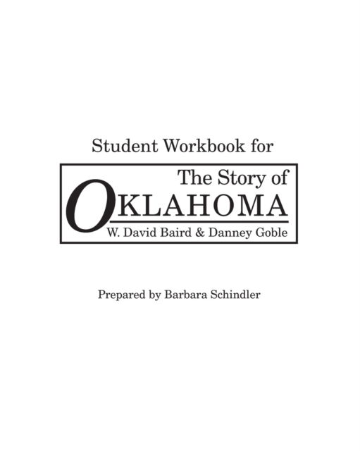 Cover for W.David Baird · The Story of Oklahoma (Student Workbook) (Paperback Book) [New edition] (2021)