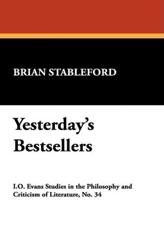 Cover for Brian M. Stableford · Yesterday's Bestsellers (Clipper Studies in the Theatre,) (Paperback Book) (2008)