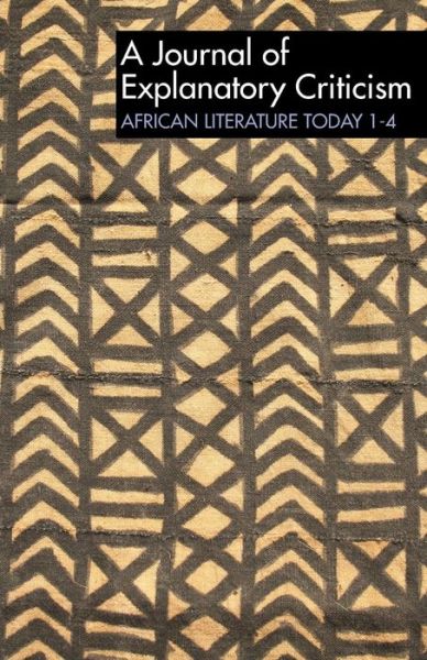 Cover for Eldred Durosimi Jones · ALT 1-4: African Literature Today: A Journal of Explanatory Criticism - African Literature Today (Paperback Book) (1968)