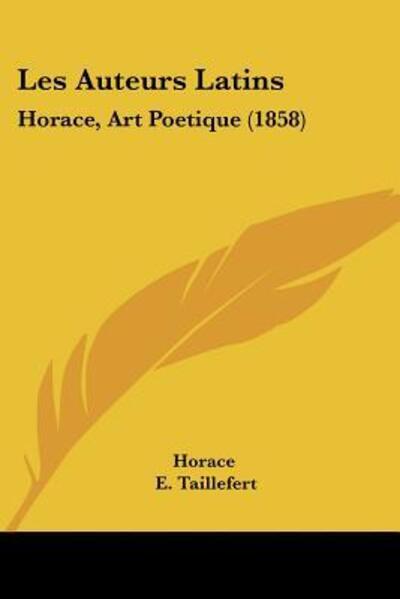Cover for Horace · Les Auteurs Latins (Paperback Book) (2010)