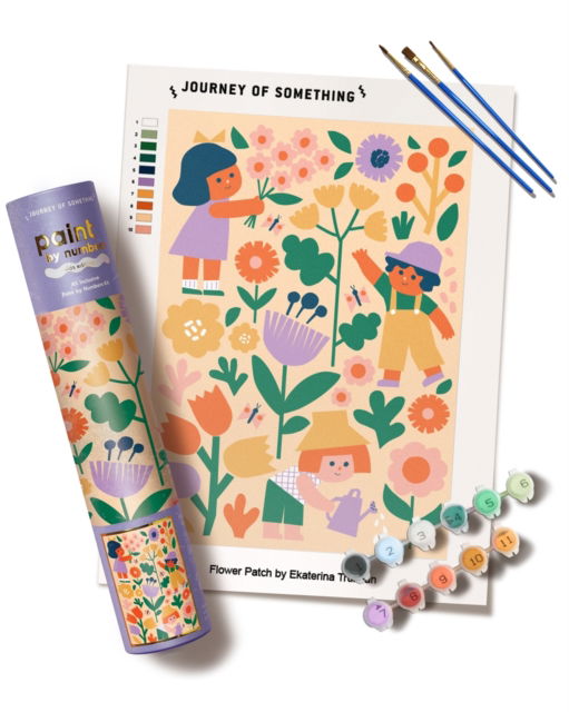 Kids Paint by Numbers: Flower Patch - Ekaterina Trukhan - Gadżety - Hinkler Books - 9781488966064 - 7 listopada 2024