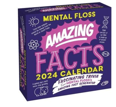 Amazing Facts from Mental Floss 2024 Day-to-Day Calendar: Fascinating Trivia From Mental Floss's Amazing Fact Generator - Mental Floss - Gadżety - Andrews McMeel Publishing - 9781524880064 - 6 czerwca 2023