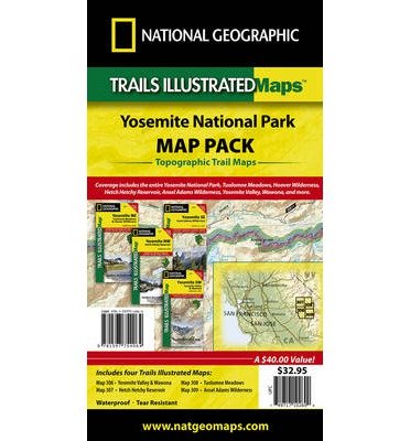 Cover for National Geographic Maps · Yosemite National Park, Map Pack Bundle: Trails Illustrated National Parks (Kort) [2019th edition] (2012)