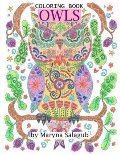 Cover for Maryna Salagub · Owls coloring book (Paperback Book) (2018)