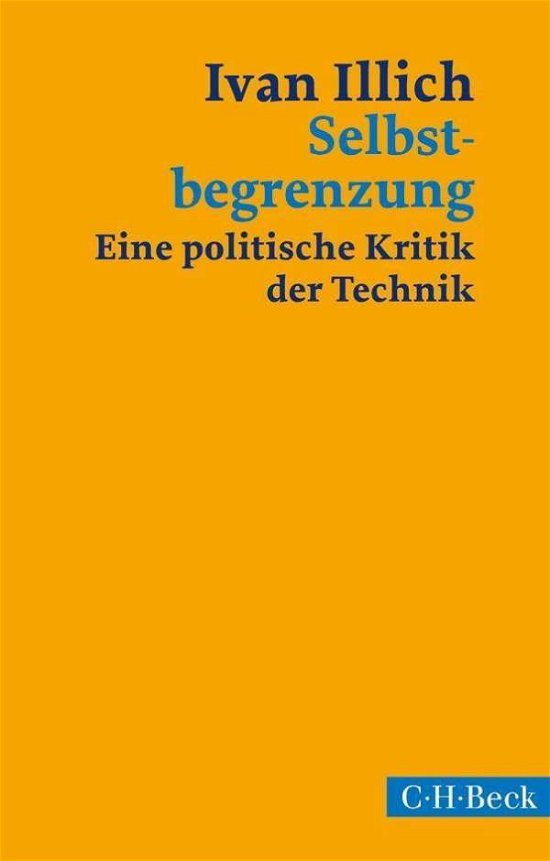 Cover for Ivan Illich · Illich.Selbstbegrenzung (Book)