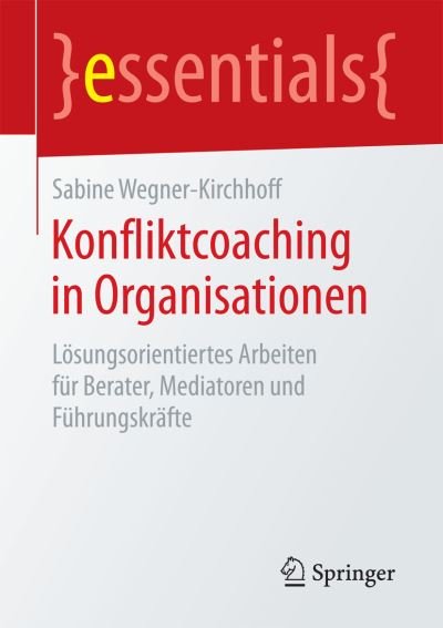Cover for Wegner-Kirchhoff · Konfliktcoaching in Or (Bog) (2016)