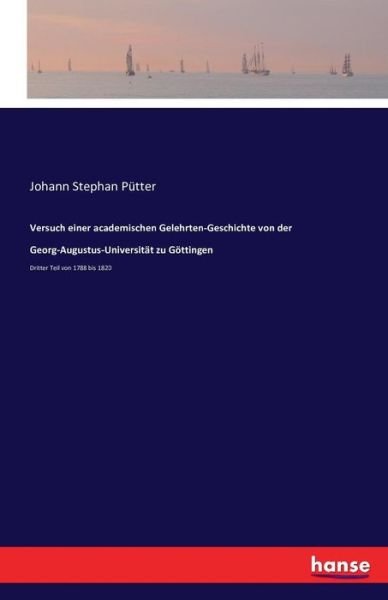 Cover for Pütter · Versuch einer academischen Geleh (Book) (2016)