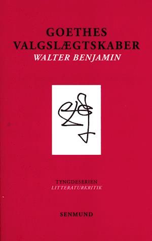 Cover for Walter Benjamin · Tyngdeserien: Goethes valgslægtskaber (Sewn Spine Book) [1º edição] (2020)