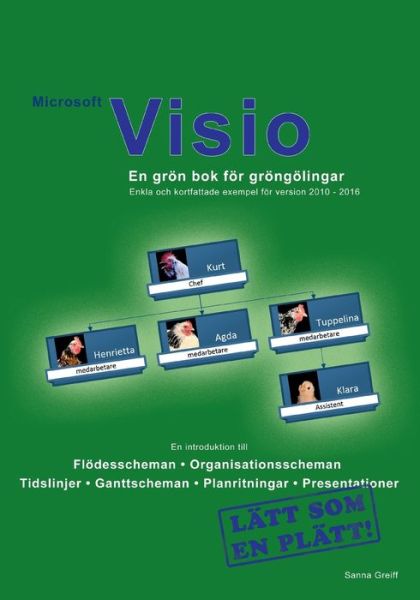 Cover for Sanna Greiff · Microsoft Visio : en grön bok för gröngölingar (Paperback Book) (2016)