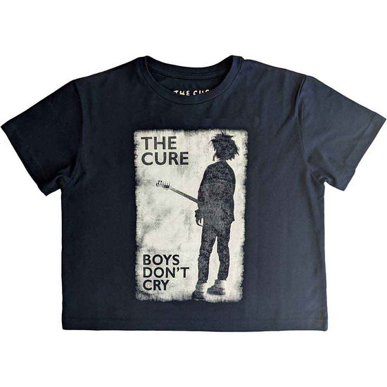 Cover for The Cure · The Cure Ladies Crop Top: Boys Don't Cry B&amp;W (Navy Blue) (CLOTHES)