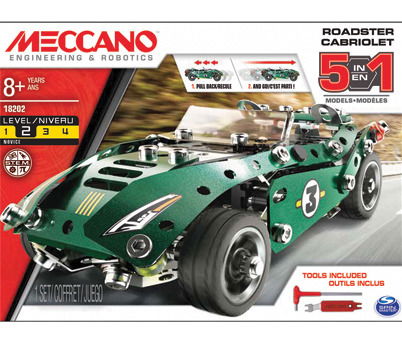 Roadster - Meccano 5 Model Set - Merchandise - Spin Master - 0778988529065 - May 29, 2019