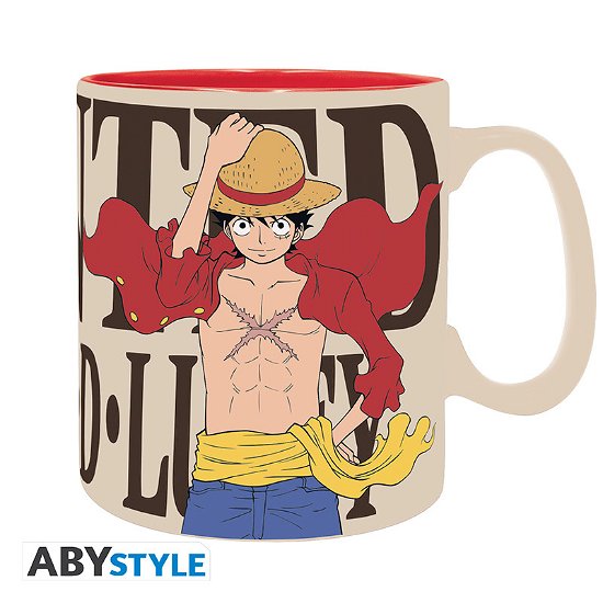 Cover for TShirt · One Piece - Mug - 460 Ml - Luffy &amp; Wanted (MERCH) (2023)