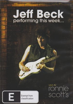 Cover for Jeff Beck · Performing This Week - Live at Ronnie Scott's (DVD) (2009)