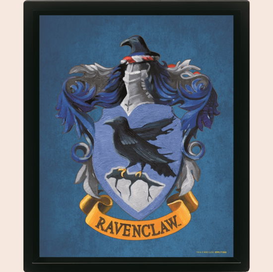 Harry Potter (Colourful Crest Ravenclaw) 3D Lenticular Poster (Framed) - - Merchandise - PYRAMID INTERNATIONAL - 5050574054065 - February 1, 2024