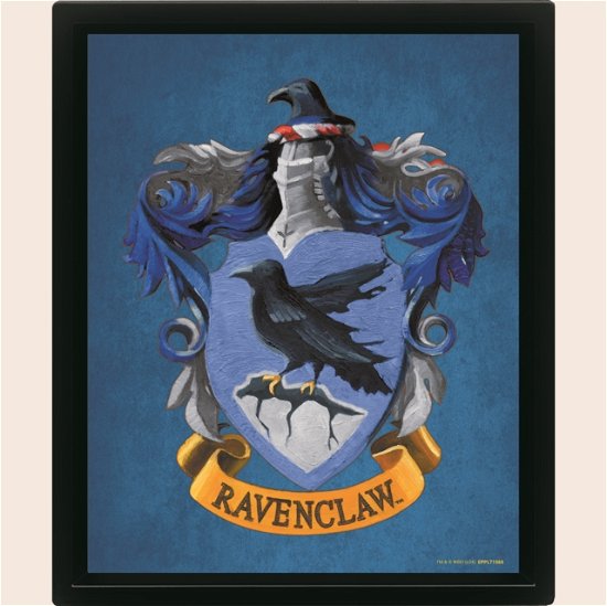 Cover for Harry Potter (Colourful Crest Ravenclaw) 3D Lenticular Poster (Framed) (Paperback Bog) (2024)