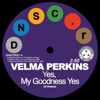 Cover for Velma Perkins · Goodness Yes / You Can't Blame Me (7&quot;) (2022)