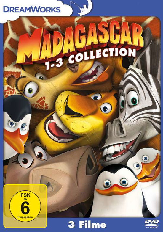 Madagascar 1-3 Collection - Keine Informationen - Elokuva - UNIVERSAL PICTURE - 5053083148065 - keskiviikko 28. helmikuuta 2018