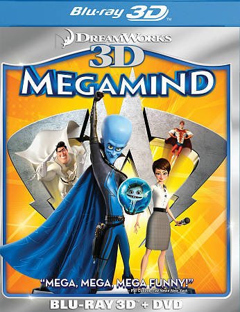 Cover for MegaMind 3D BluRay BR · Dreamworks Home Entertainment - MegaMind (3D) (Blu (Blu-ray) (2024)