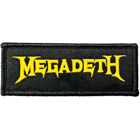 Megadeth Standard Woven Patch: Logo - Megadeth - Fanituote -  - 5056368604065 - 