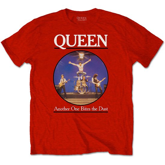 Cover for Queen · Queen Kids T-Shirt: Another Bites The Dust (11-12 Years) (T-shirt) [size 11-12yrs] [Red - Kids edition]