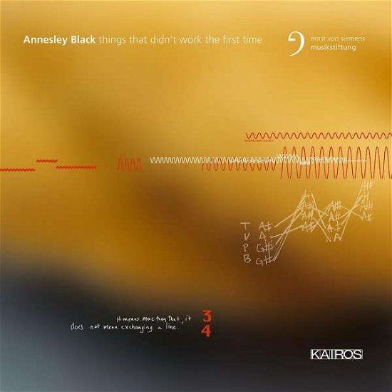 Cover for Annesley Black: Things That Didn't Work / Various (CD) (2022)
