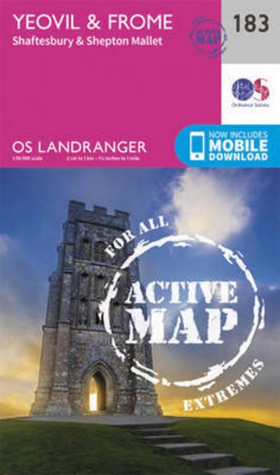 Cover for Ordnance Survey · Yeovil &amp; Frome - OS Landranger Active Map (Landkart) [February 2016 edition] (2016)
