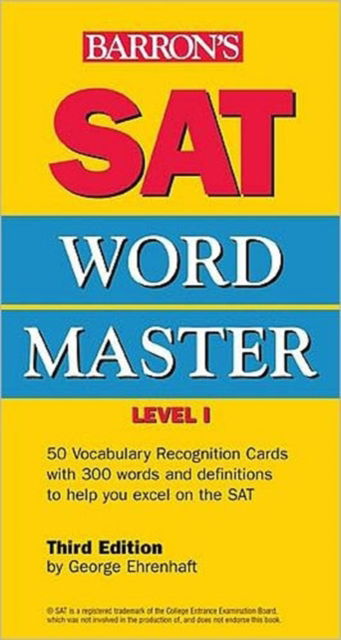 Cover for George Ehrenhaft · SAT Wordmaster (Flashcards) [3 Revised edition] (2009)