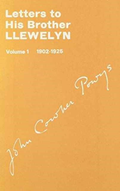 Cover for John Cowper Powys · Letters to His Brother Llewlyn, Volume I, 1902-1925 (Pocketbok) (1993)