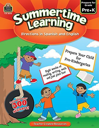 Cover for Teacher Created Resources Staff · Summertime Learning Grd PreK - Spanish Directions (Paperback Bog) (2014)