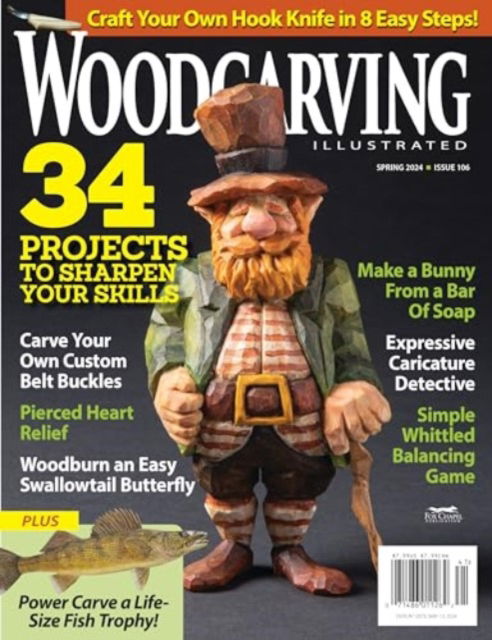 Cover for Editors of Woodcarving Illustrated · Woodcarving Illustrated Issue 106 Spring 24 (Paperback Book) (2024)