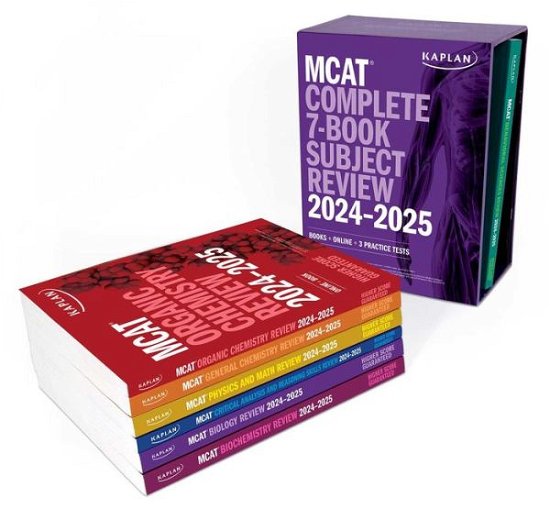 Cover for Kaplan Test Prep · MCAT Complete 7-Book Subject Review 2024-2025, Set Includes Books, Online Prep, 3 Practice Tests - Kaplan Test Prep (Paperback Book) (2023)